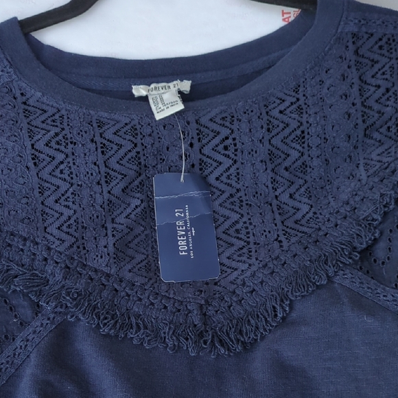 Forever 21 Deep Blue Knit Top - Picture 7 of 8